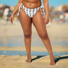 All-over print recycled string bikini bottom