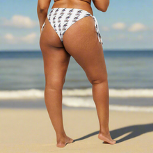 All-over print recycled string bikini bottom